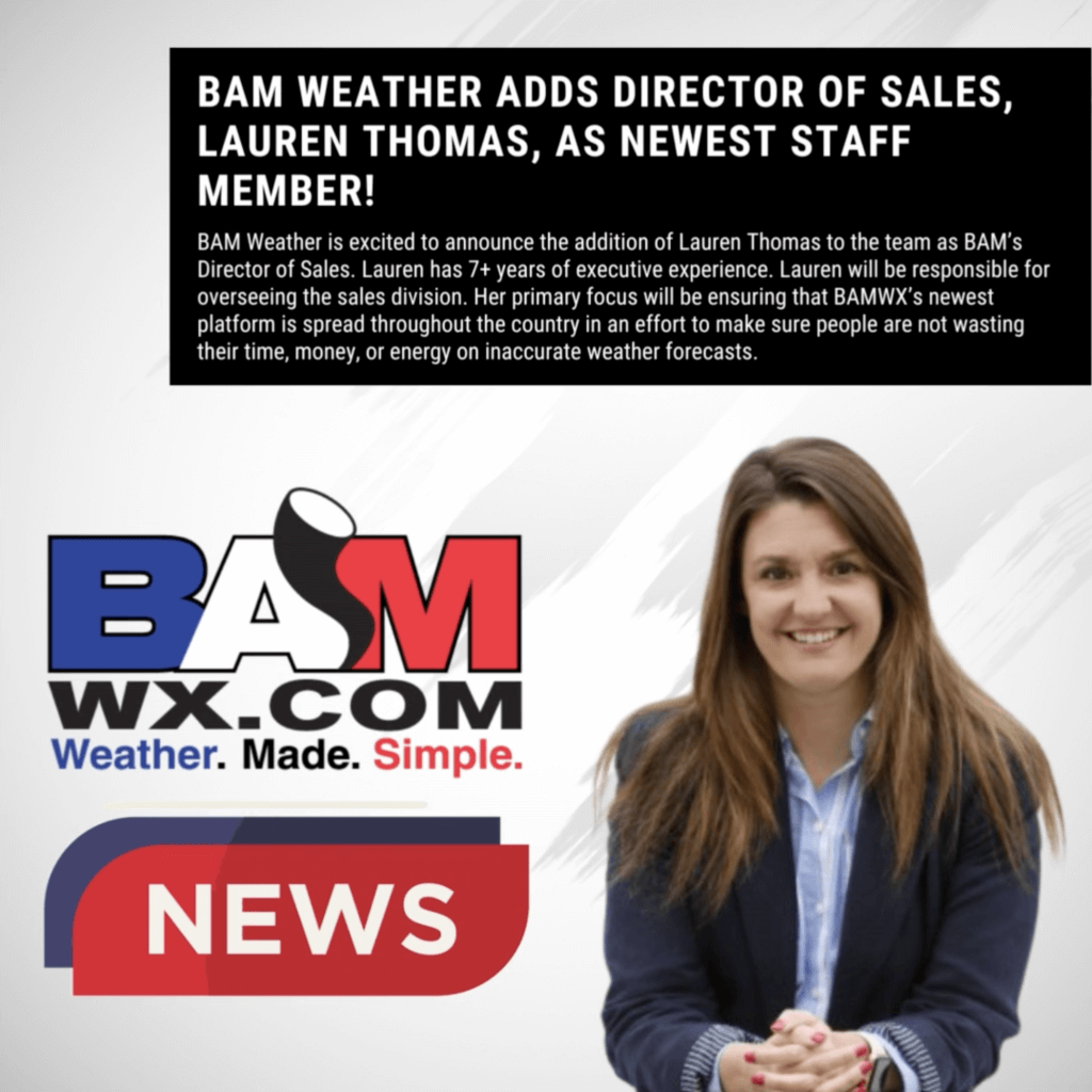 BAMWX Announces new Director of Sales to staff.